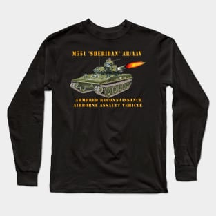 M551 Sheridan - Firing - AR-AAV Long Sleeve T-Shirt